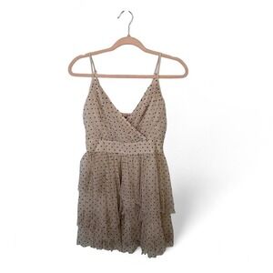 Abercrombie & Fitch Polka Dot Tulle Mini Dress Women's M